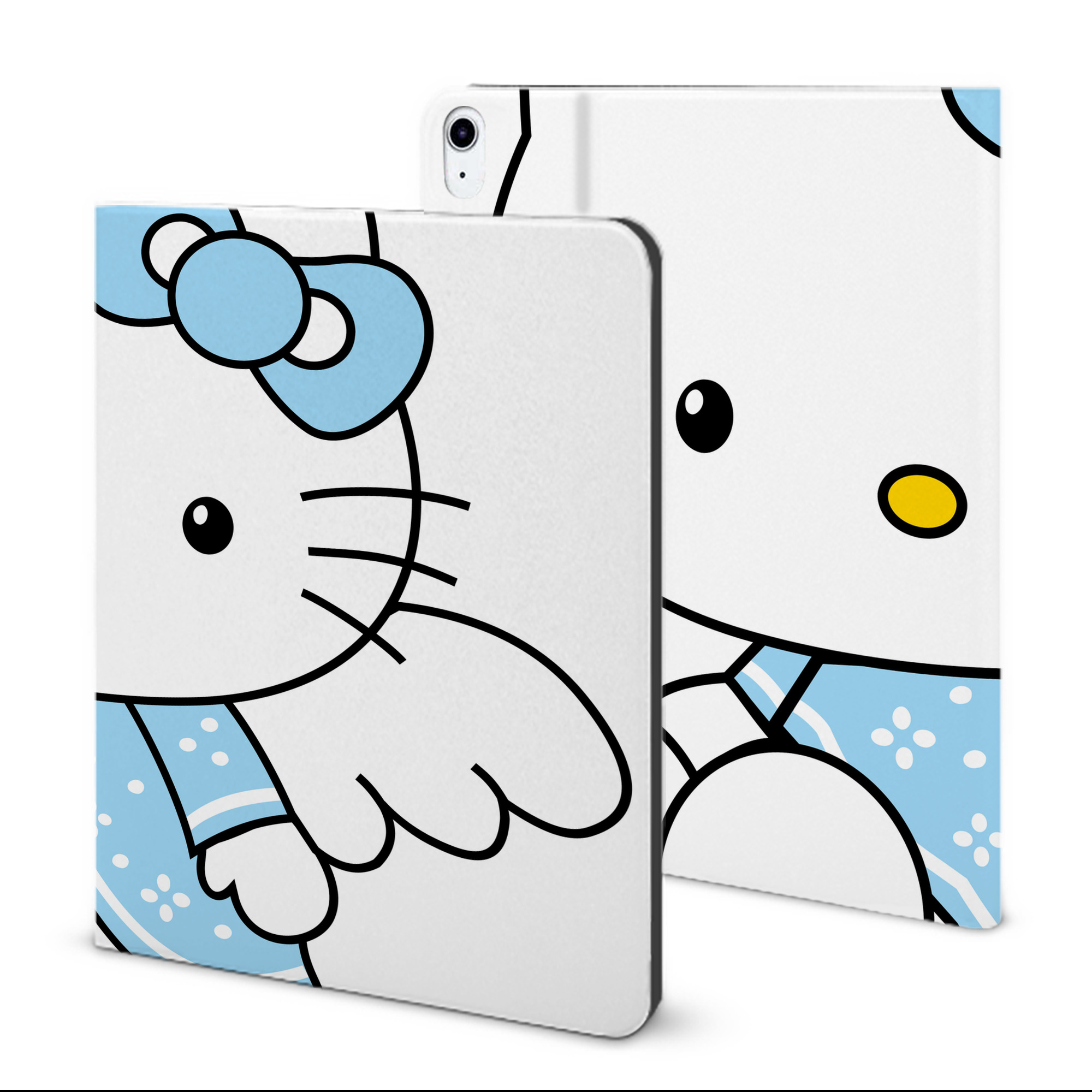 （画像用） Hello Kitty ハローキティ IPad ケース ブック型 PUレザー TPU 耐衝撃 軽量 薄型 ペン収納なし 全面保護 IPad 各モデル対応